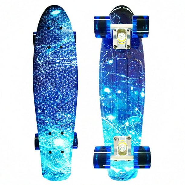 Edge rétro skateboard 22 "deux pieds nus Cruiser complet-différentes couleurs